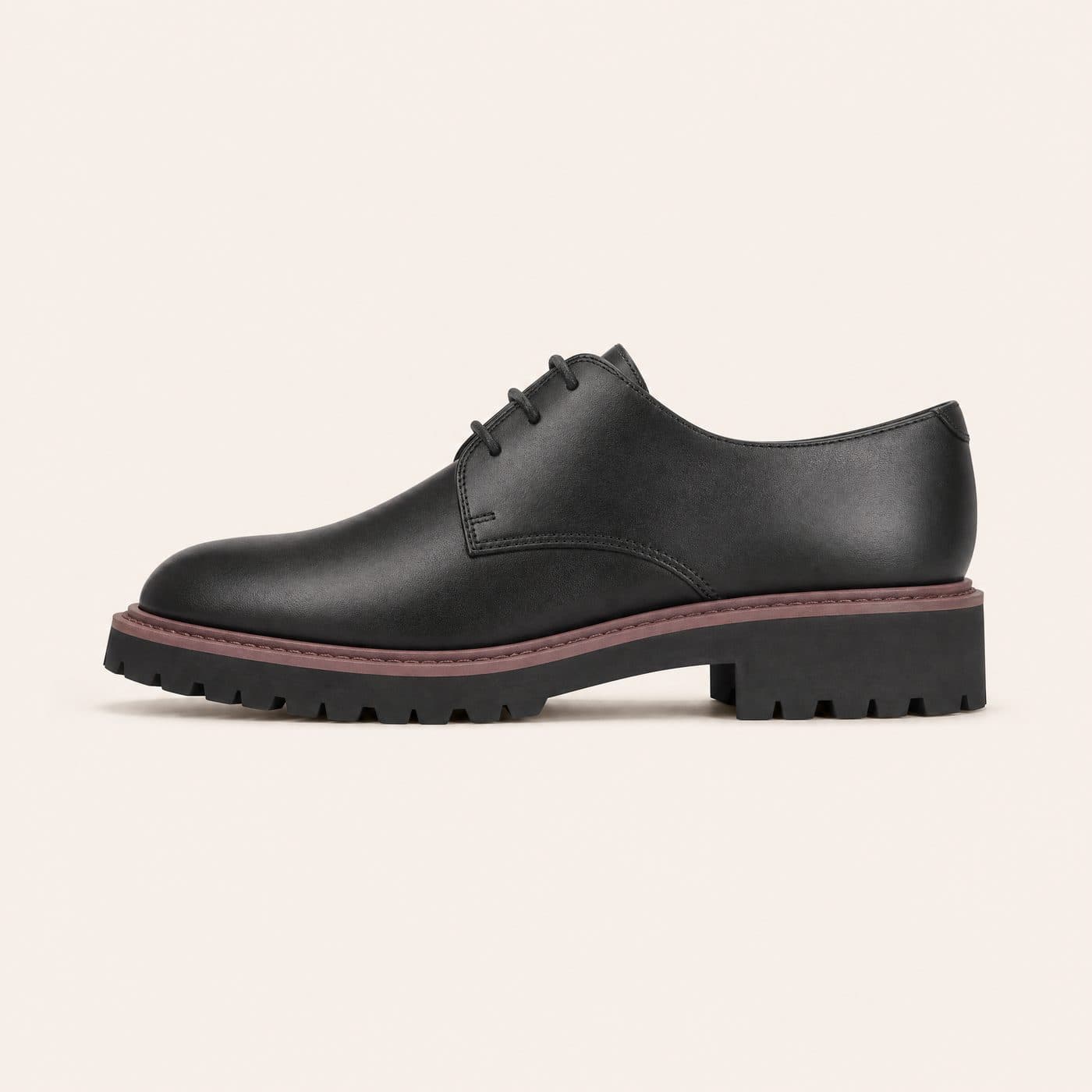 Derby Lug Sole photographed from the side